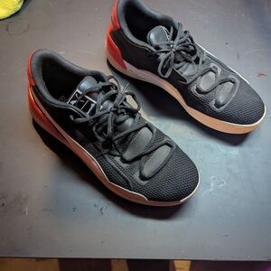 Puma Black and Red Athletic Shoes
